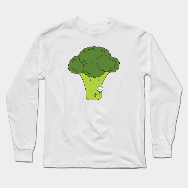 Broccoli Bro Long Sleeve T-Shirt by obinsun